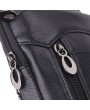 Men Genuine Leather Business Casual Multi-functional 7 Inch Phone Bag Waist Bag Crossbody Bag