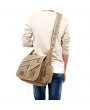 Vintage Casual Canvas Large Capacity Multi-pocket Crossbody Bag For Men