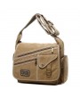 Vintage Casual Canvas Large Capacity Multi-pocket Crossbody Bag For Men