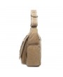 Vintage Casual Canvas Large Capacity Multi-pocket Crossbody Bag For Men