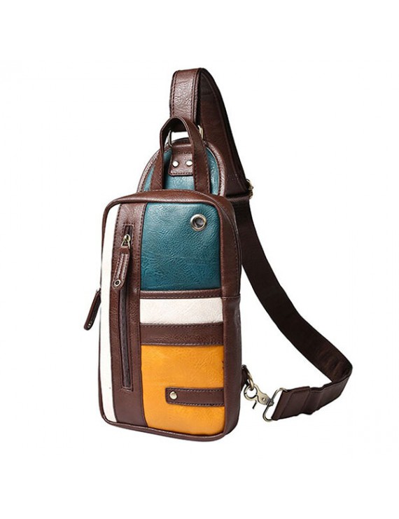 Vintage Casual Shoulder Bag Chest Bag Sling Bag Crossbody Bag For Men