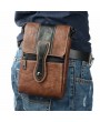 Vintage Multi-functional 6 Inch Phone Bag Waist Bag Multi-pocket Crossbody Bag For Men