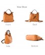 Tote Faux Leather Handbags Vintage Multifunction Backpack Shoulder Bags