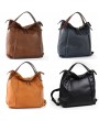 Tote Faux Leather Handbags Vintage Multifunction Backpack Shoulder Bags