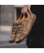 9927 Autumn Large Size Men's Sewing Bottom Low-cut Casual Handmade Shoes