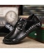 Men Shoes Large Size Casual Shoes British Style Handmade Leather for Business Suits